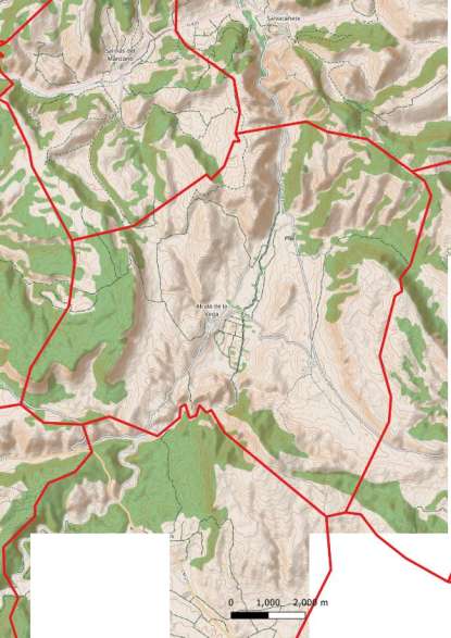 kaart Alcalá de la Vega spanje