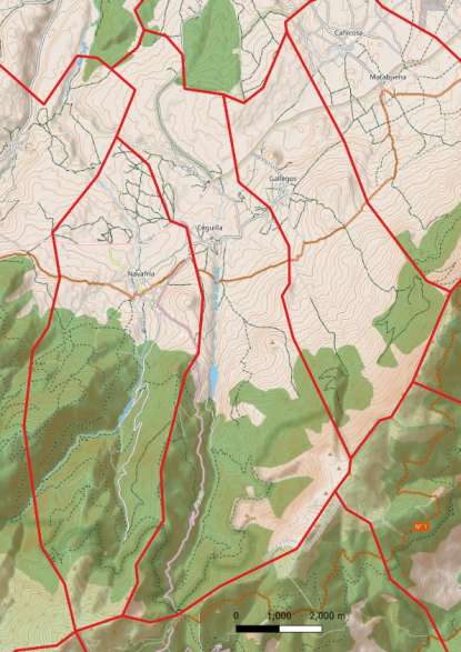 kaart Aldealengua de Pedraza spanje