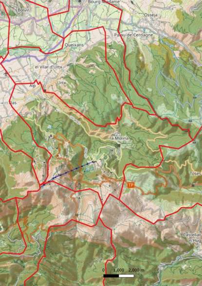 kaart Alp spanje