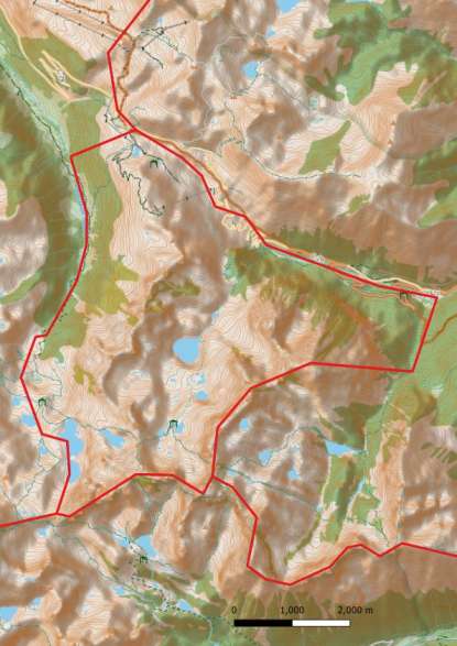 kaart La Mancomunitat dels Quatre Pobles (Alt Àneu y Esterri d'Àneu) spanje