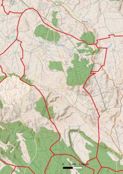 kaart Arcas del Villar spanje