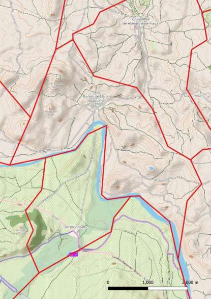 kaart Baños de Ebro spanje