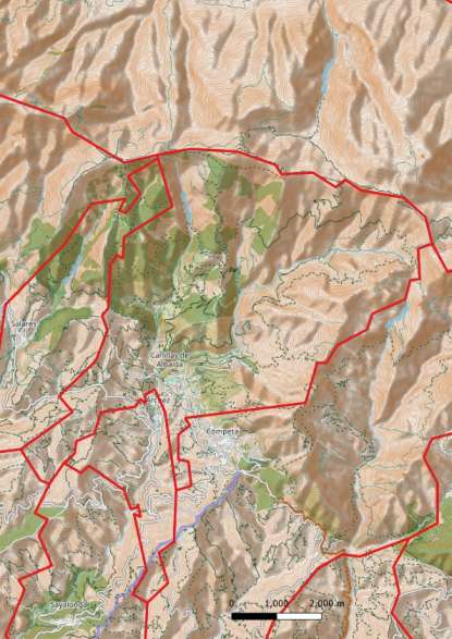 kaart Canillas de Albaida spanje