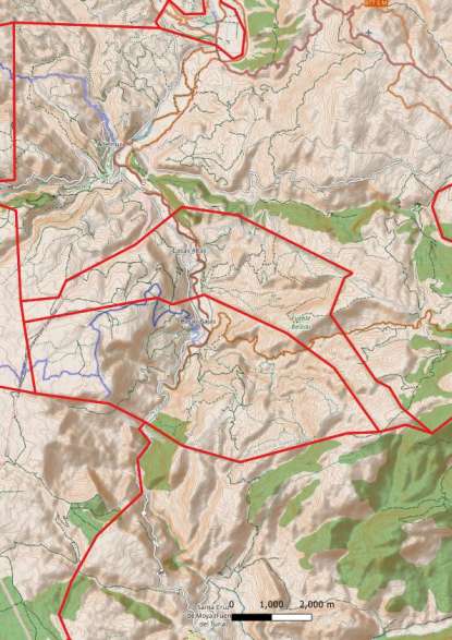 kaart Casas Altas spanje