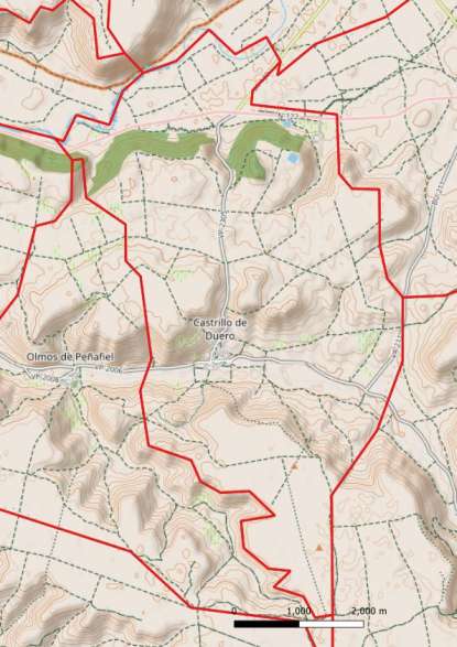 kaart Castrillo de Duero spanje
