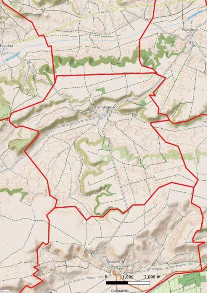 kaart Castrillo-Tejeriego spanje