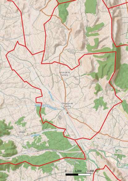 kaart Chillarón de Cuenca spanje