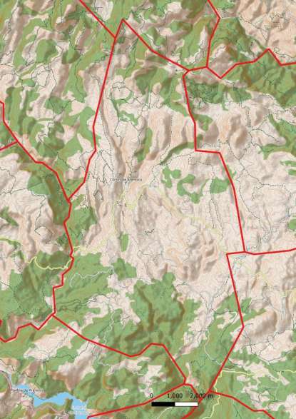 kaart Cortes de Arenoso spanje