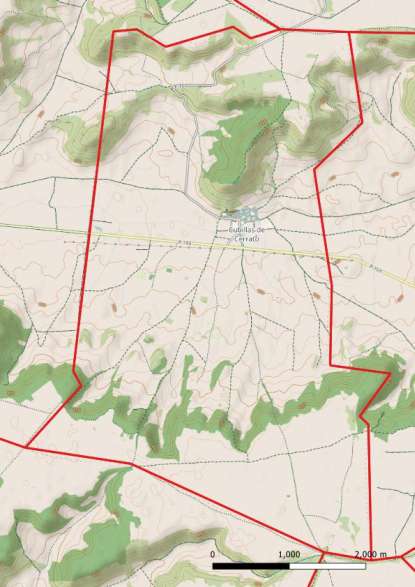 kaart Cubillas de Cerrato spanje