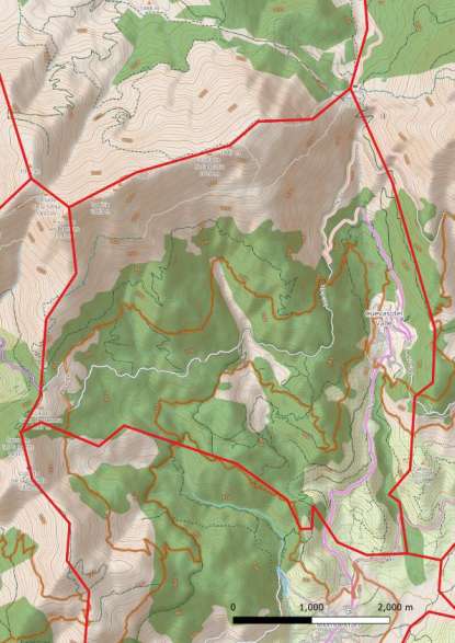 kaart Cuevas del Valle spanje