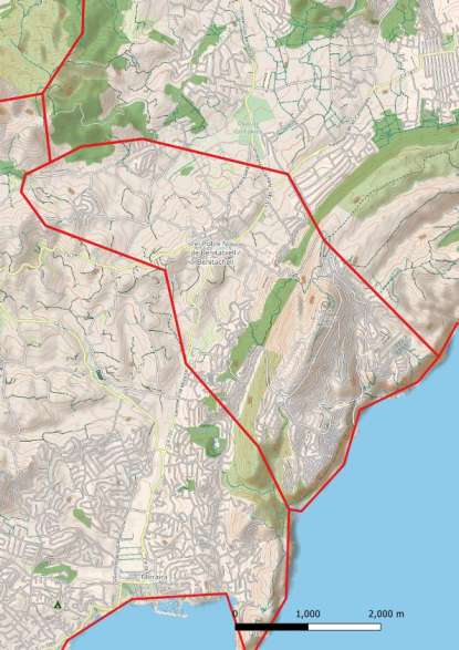 kaart El Benitachell/Poble Nou de Benitatxell spanje