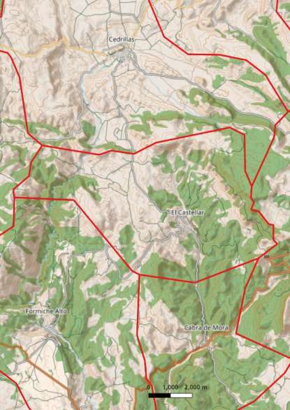 kaart El Castellar spanje