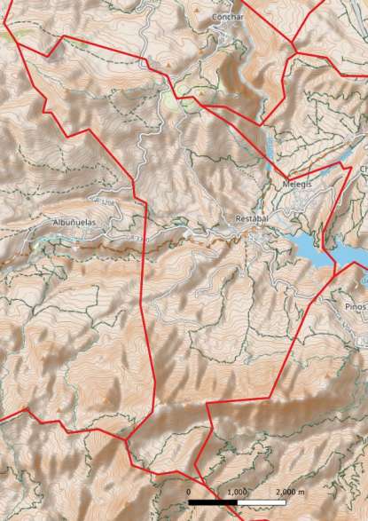 kaart El Valle spanje
