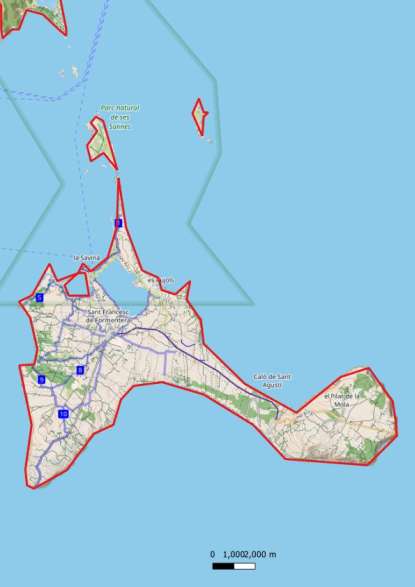 kaart Formentera spanje
