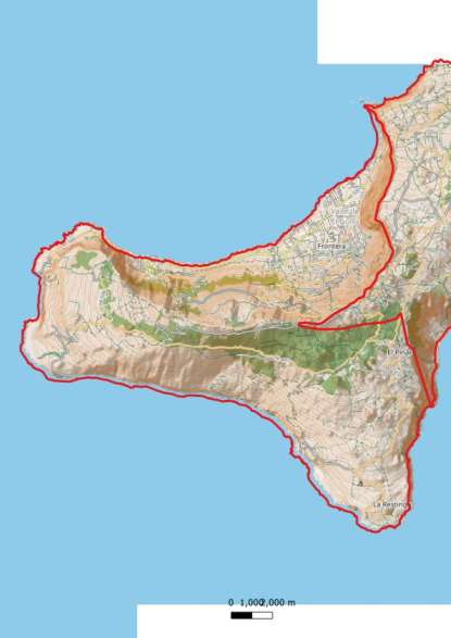 kaart Frontera spanje
