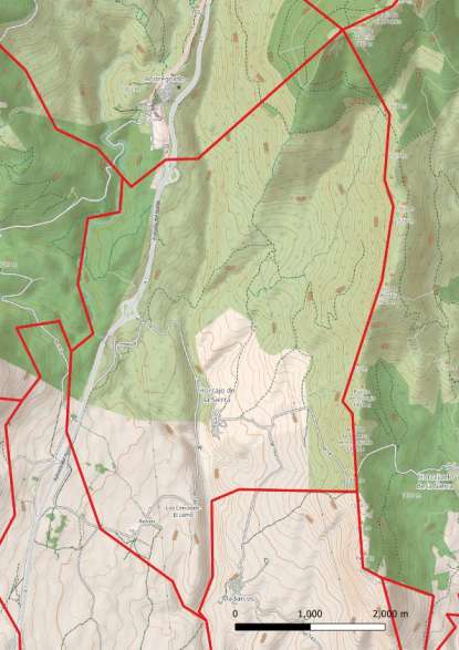 kaart Horcajo de la Sierra spanje