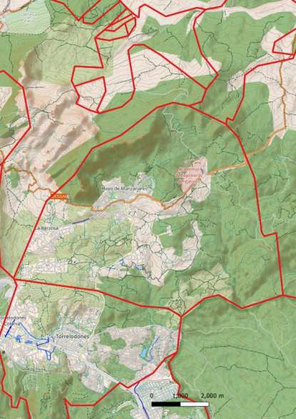 kaart Hoyo de Manzanares spanje