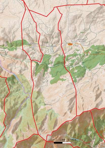 kaart Hoyos del Espino spanje