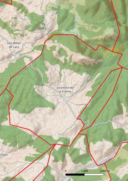 kaart Jaramillo de la Fuente spanje