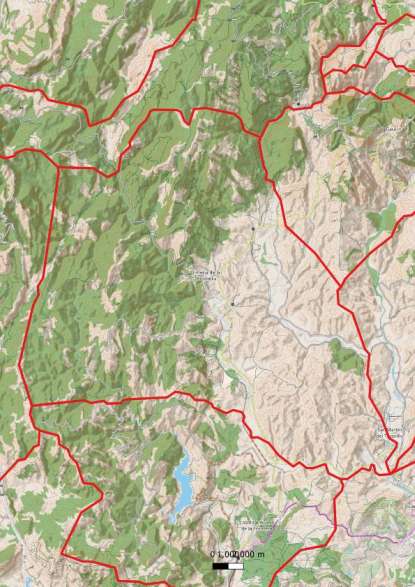 kaart Jimena de la Frontera spanje