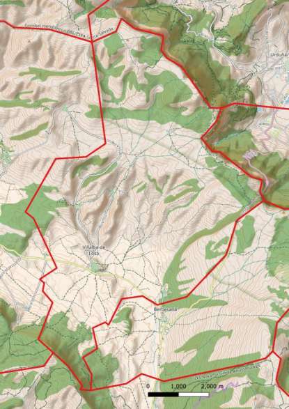 kaart Junta de Villalba de Losa spanje