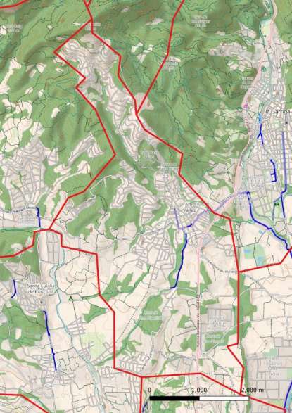 kaart L'Ametlla del Vallès spanje