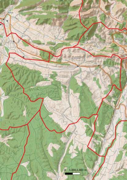 kaart La Ercina spanje