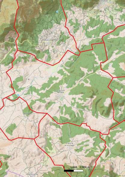 kaart La Iglesuela spanje