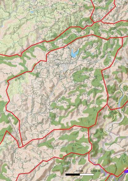 kaart La Palma d'Ebre spanje