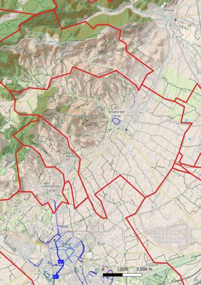 kaart La Selva del Camp spanje