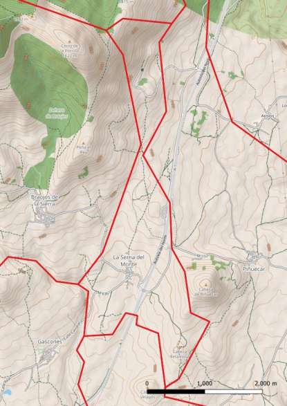 kaart La Serna del Monte spanje