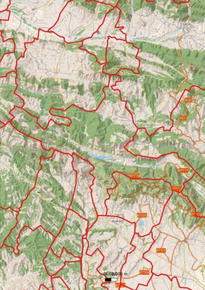 kaart Las Peñas de Riglos spanje