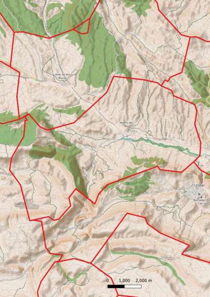 kaart Martín del Río spanje
