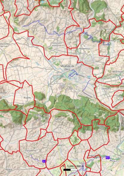 kaart Miranda de Ebro spanje