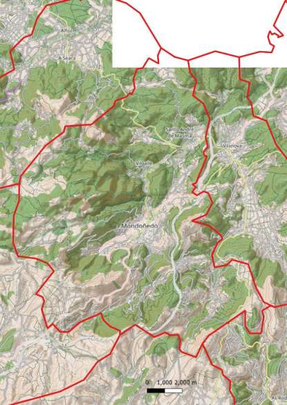 kaart Mondoñedo spanje