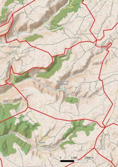 kaart Moratilla de los Meleros spanje