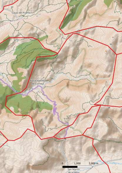 kaart Navacepedilla de Corneja spanje