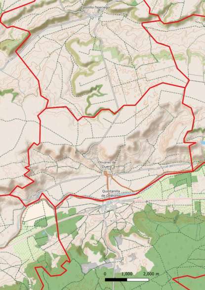 kaart Olivares de Duero spanje