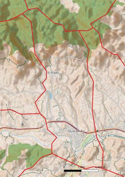 kaart Olula del Río spanje