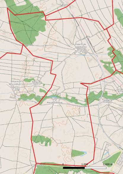kaart Palacios de la Valduerna spanje