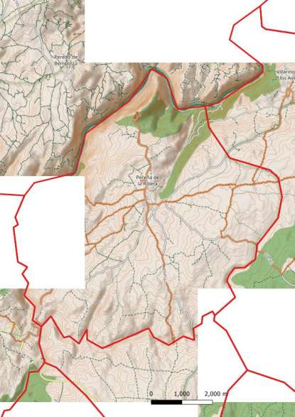 kaart Pereña de la Ribera spanje