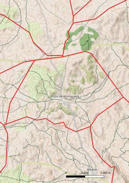 kaart Pozo de Almoguera spanje