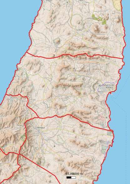 kaart Puerto del Rosario spanje