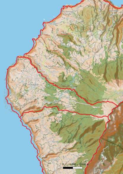 kaart Puntagorda spanje