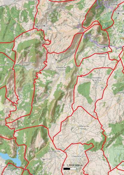 kaart Robledo de Chavela spanje