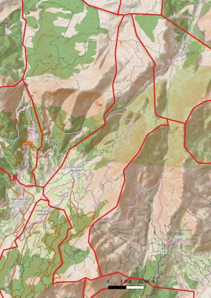kaart San Esteban del Valle spanje