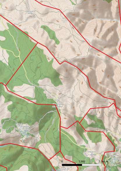 kaart San Miguel del Robledo spanje
