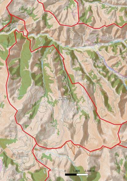 kaart San Pedro del Romeral spanje