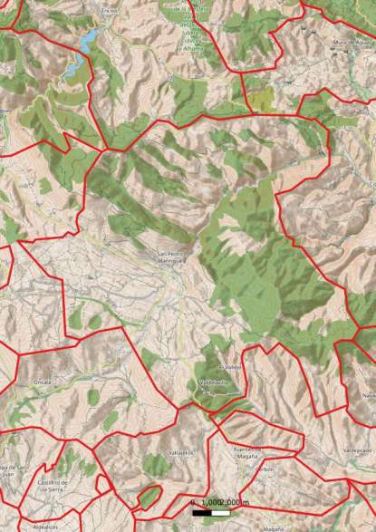 kaart San Pedro Manrique spanje