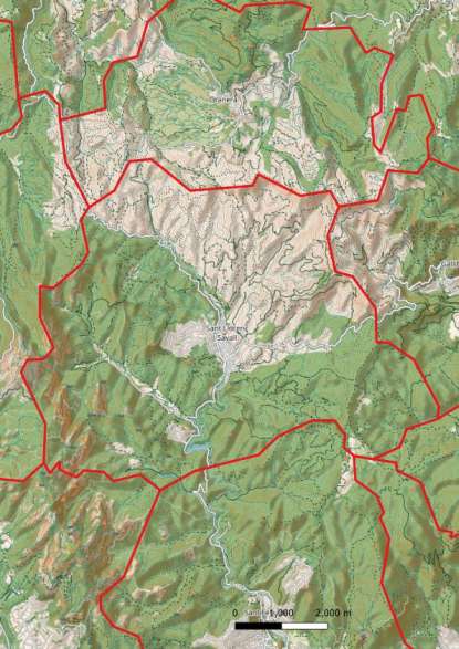 kaart Sant Llorenç Savall spanje